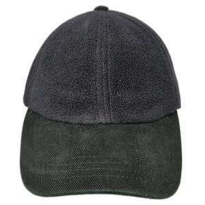 Paramount Headwear Fitted Hat Black Medium Neck Ear Flap Fleece Blank